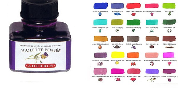 Herbin Perle des Encres Ink 30ml Ink Bottle (35 colors)