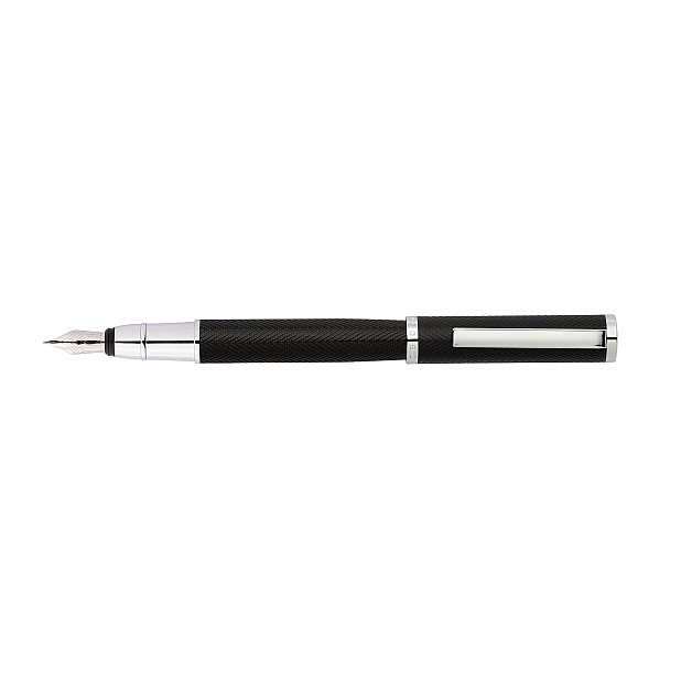 Hugo Boss Formation Herringbone Chrome Stylo Plume