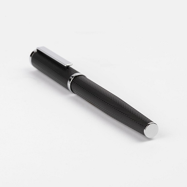 Hugo Boss Formation Herringbone Chrome Stylo Plume