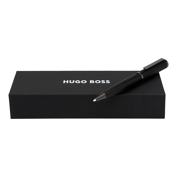 Hugo Boss Formation Herringbone Gunmetal Kulspetspenna