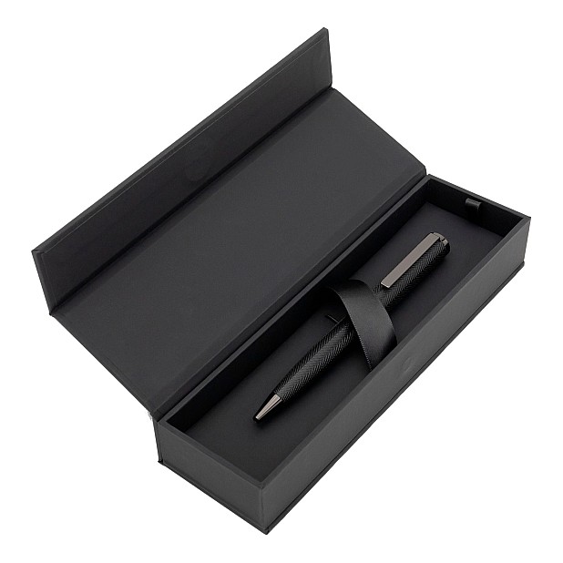 Hugo Boss Formation Herringbone Gunmetal Kulspetspenna