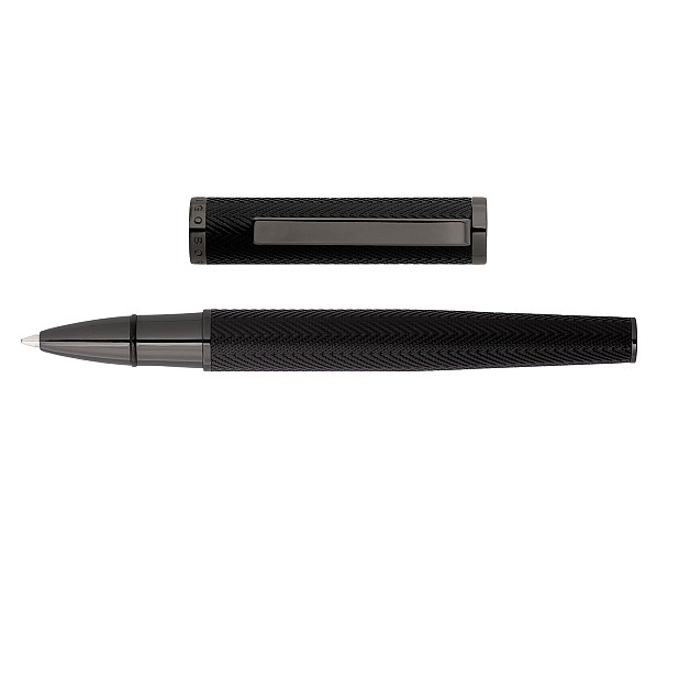 Hugo Boss Formation Herringbone Gunmetal Rollerball