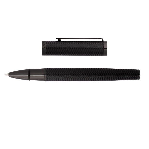 Hugo Boss Formation Herringbone Gunmetal Rollerball