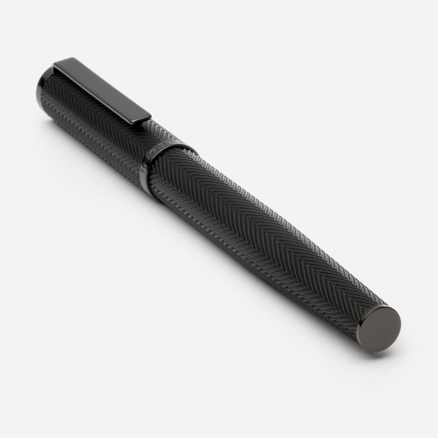 Hugo Boss Formation Herringbone Gunmetal Rollerball