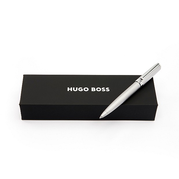 Hugo Boss Gear Brushed Chrome Bolígrafo