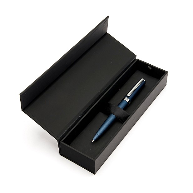 Hugo Boss Gear Brushed Navy Kugelschreiber