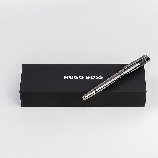 Hugo Boss Chevron Gunmetal Füllfederhalter