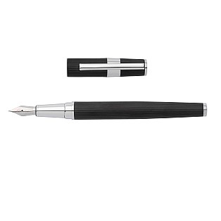 Hugo Boss Gear Pinstripe Black Pluma estilográfica