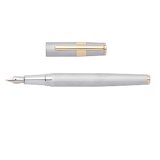 Hugo Boss Gear Pinstripe Silver GT Pluma estilográfica