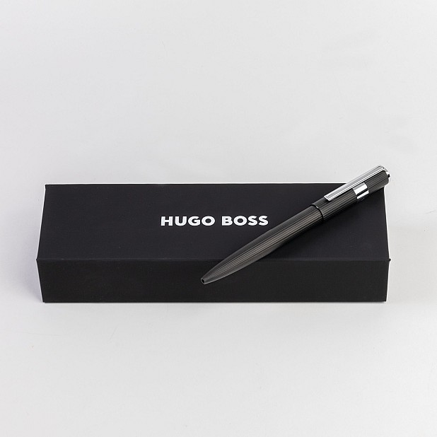 Hugo Boss Gear Ribs Black Bolígrafo