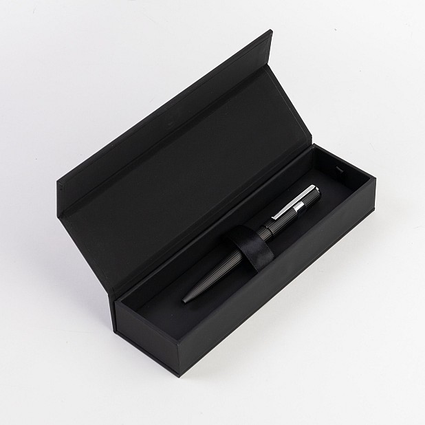 Hugo Boss Gear Ribs Black Bolígrafo