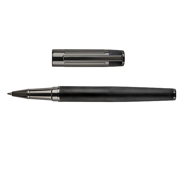 Hugo Boss Gear Ribs Black Rollerball