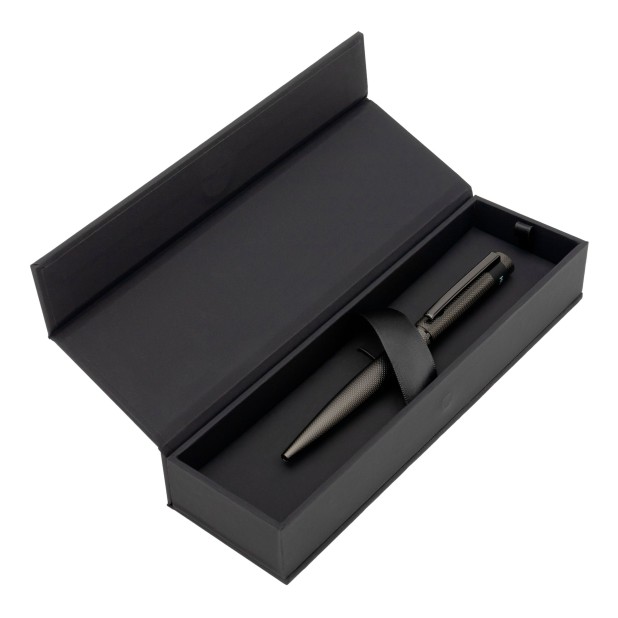 Hugo Boss Loop Diamond Gunmetal Stylo Bille