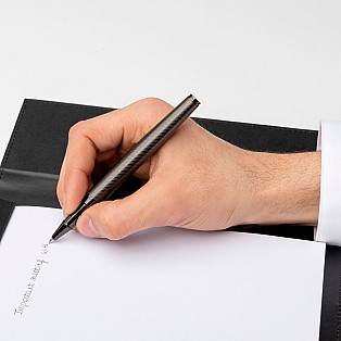 Hugo Boss Loop Diamond Gunmetal Rollerball