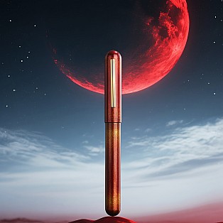 Ikkaku by Nahvalur Urushi Moon Trilogy Blood Moon SE Fountain pen