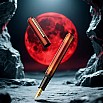 Ikkaku by Nahvalur Urushi Moon Trilogy Blood Moon SE Fountain pen