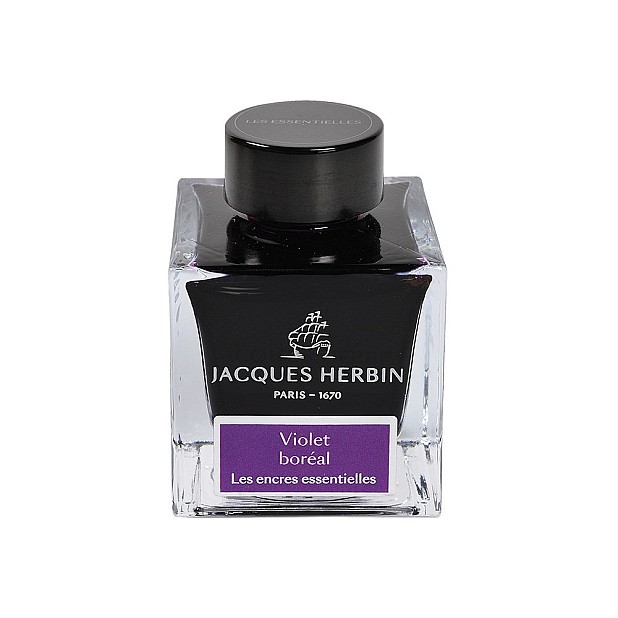 Jacques Herbin Essentielles Violet Boréal Ink - Ink Bottle