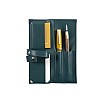 Jacques Herbin Small Leather Black Pen Pouch (Double)