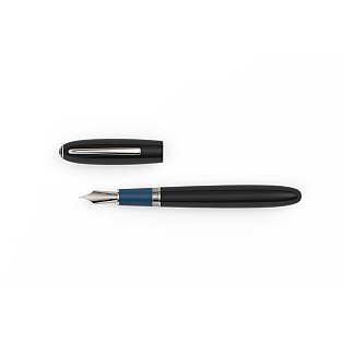 JanZander Design Alter Ego Ebonite ST Blue Grip Caneta de Tinta Permanente