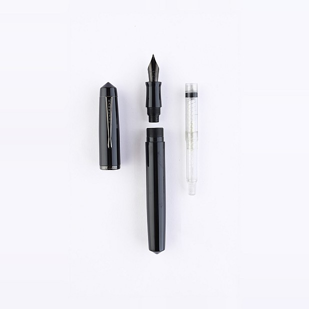 Kanwrite Legacy Solid Black Acrylic BT Fountain Pen