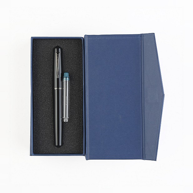 Kanwrite Legacy Solid Black Acrylic BT Fountain Pen