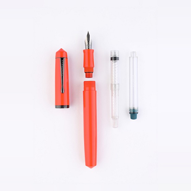 Pióro wieczne Kanwrite Legacy Solid Orange z ebonitu BT