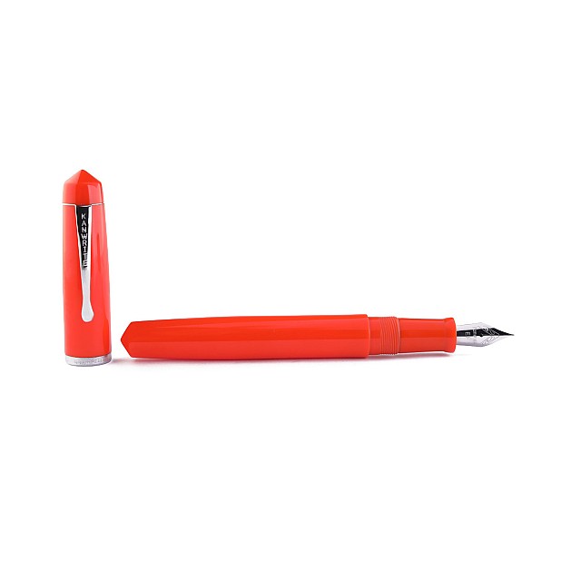 Kanwrite Legacy Solid Orange Ebonite CT Fountain Pen