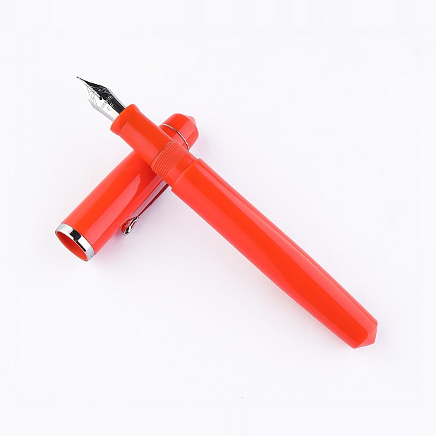 Kanwrite Legacy Solid Orange Ebonite CT Fountain Pen