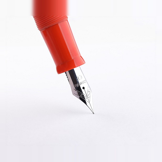Kanwrite Legacy Solid Orange Ebonite CT Fountain Pen
