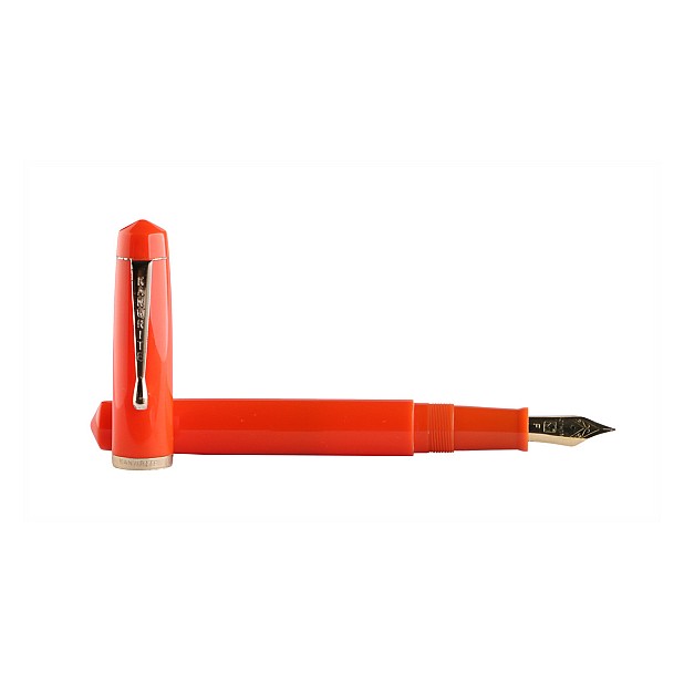 Kanwrite Legacy Solid Orange Ebonite GT Fountain Pen