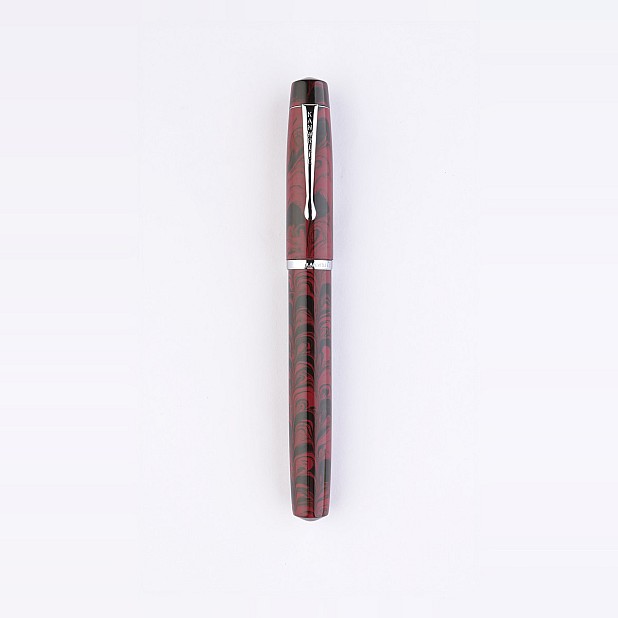 Pióro wieczne Kanwrite Legacy Swirl, czerwono-czarne, z ebonitu, model CT