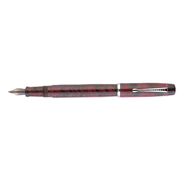 Pióro wieczne Kanwrite Legacy Swirl, czerwono-czarne, z ebonitu, model CT