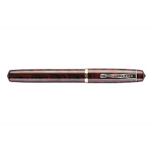 Kanwrite Legacy Swirl Red Black Ebonite GT Fountain Pen