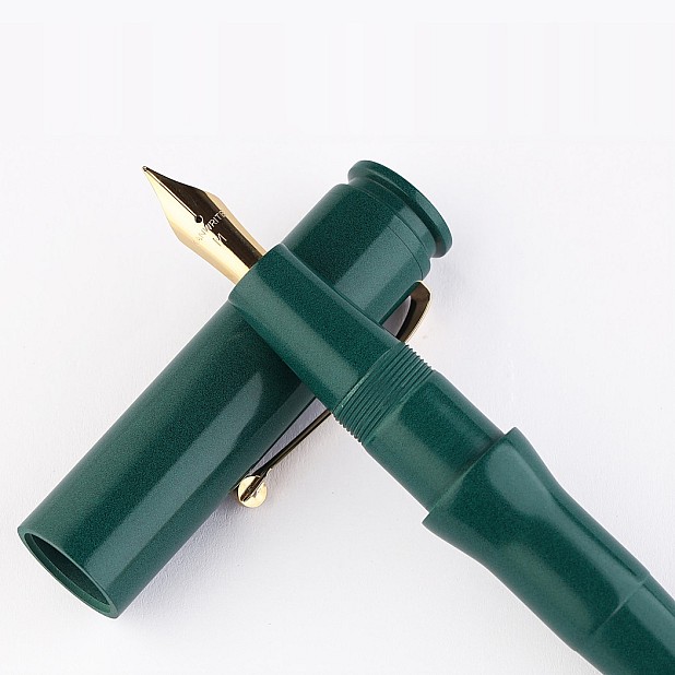 Kanwrite Magnum Bullet smaragdgrön ebonit GT reservoarpenna