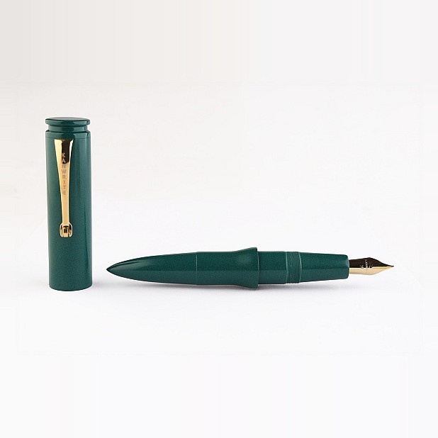 Kanwrite Magnum Bullet smaragdgrön ebonit GT reservoarpenna
