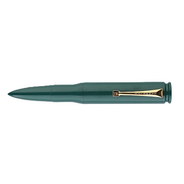 Kanwrite Magnum Bullet smaragdgrön ebonit GT reservoarpenna