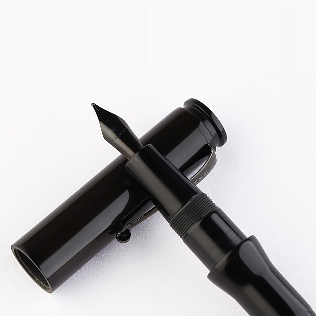 Kanwrite Magnum Bullet Onyx Black Ebonite BT Fountain Pen