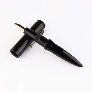 Kanwrite Magnum Bullet Onyx Black Ebonite GT Fountain Pen