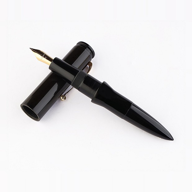 Kanwrite Magnum Bullet Onyx Black Ebonite GT Fountain Pen