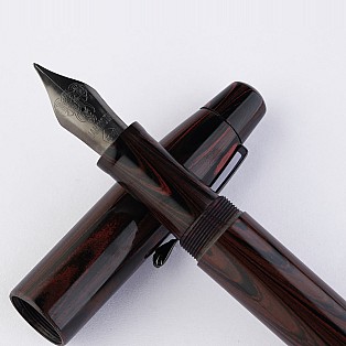 Kanwrite Mammoth Crimson Red Swirl Ebonite BT Pióro Wieczne