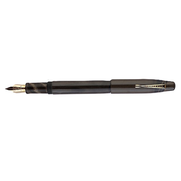 Kanwrite Mammoth Graphite Gold Ebonite GT Fountain Pen