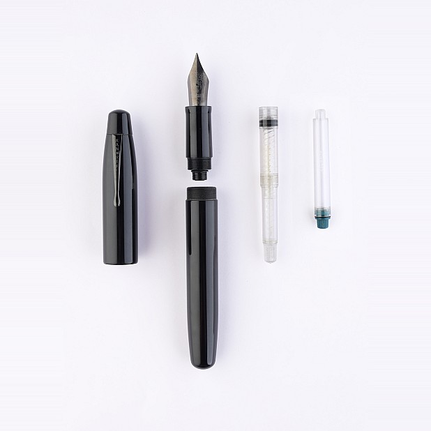 Kanwrite Mammoth Onyx Black Ebonite BT Fountain Pen