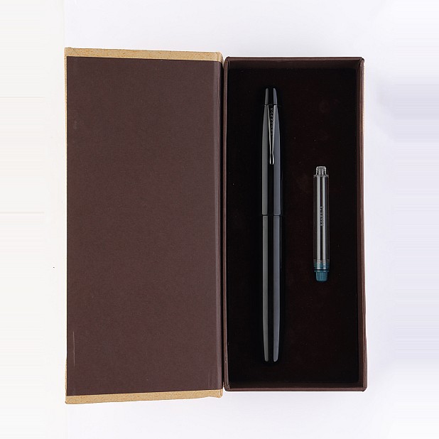 Kanwrite Mammoth Onyx Black Ebonite BT Fountain Pen