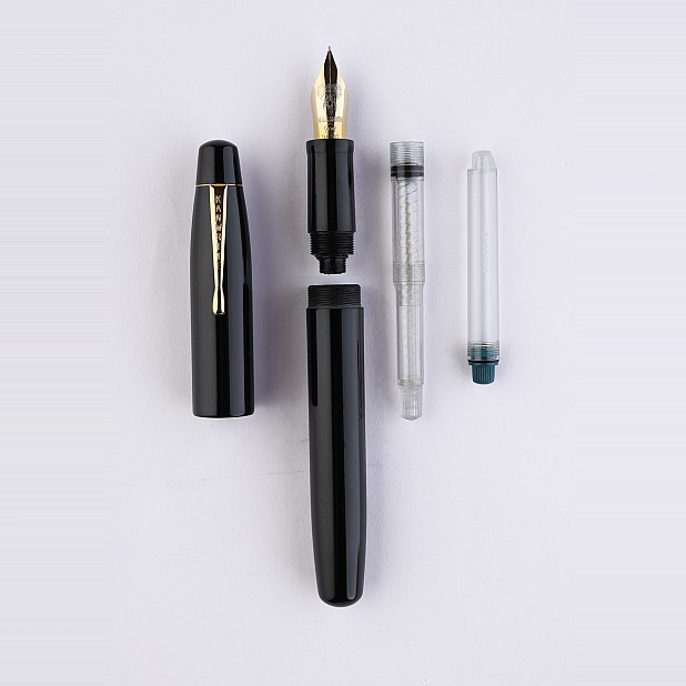 Pióro wieczne Kanwrite Mammoth Onyx Black Ebonite GT