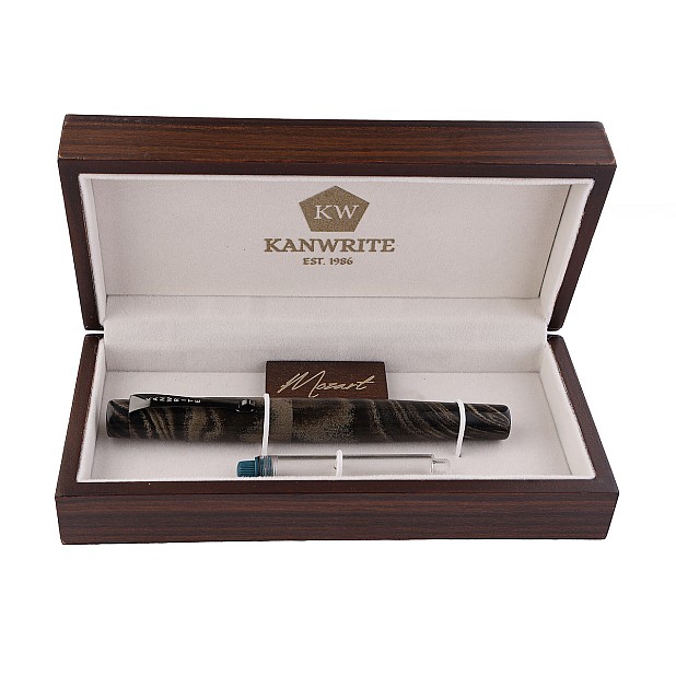 Pióro wieczne Kanwrite Mozart Graphite Gold Ebonite BT