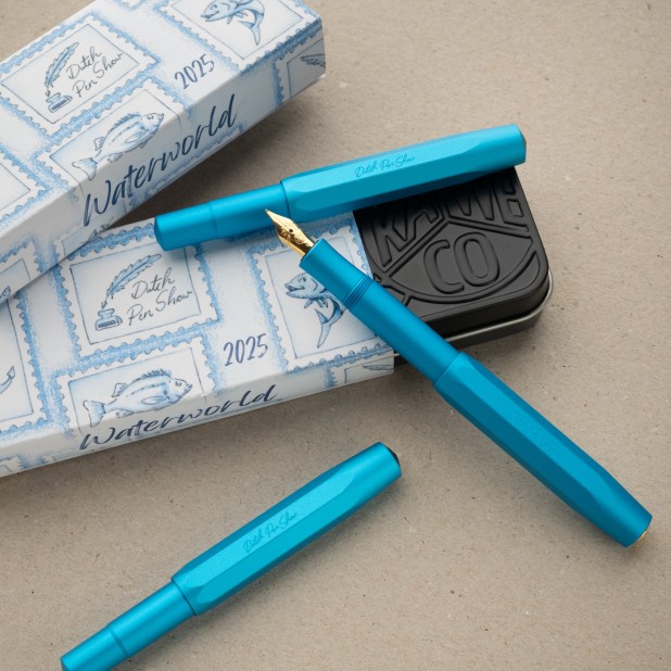 Kaweco AL Sport Dutch Pen Show 2025 Waterworld Edition BT Caneta de Tinta Permanente