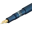 Kaweco AL Sport Navy Blue Piston Pluma Estilográfica + Ink Bottle Set