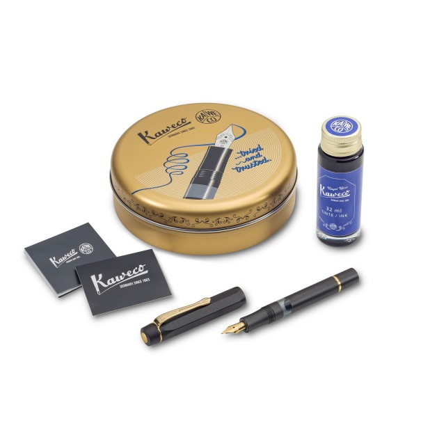 Kaweco AL Sport Black Piston Caneta de Tinta Permanente