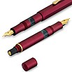 Kaweco AL Sport Bordeaux Red Piston Wieczne Pióro + Ink Bottle Set