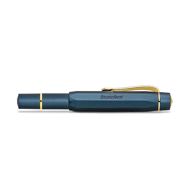Kaweco AL Sport Navy Blue Piston Fountain pen  + Ink Bottle Set